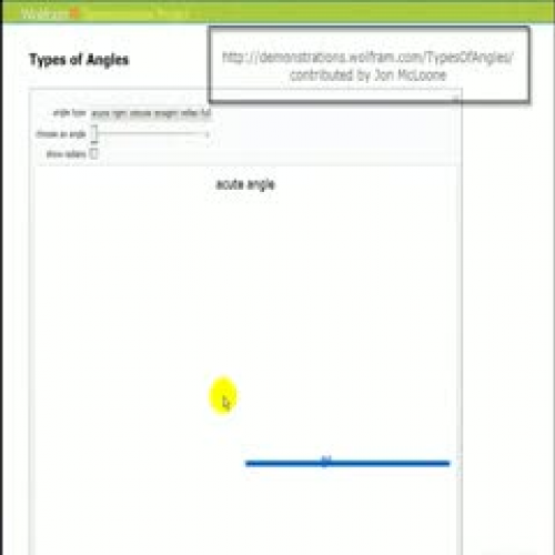 Animation:  Types of Angles