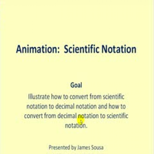 Animation:  Scientific Notation