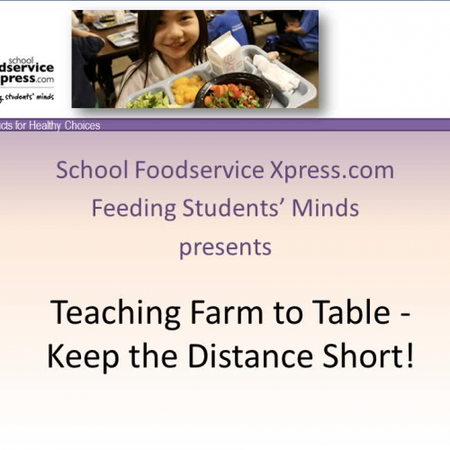 Teaching Farm to Table -