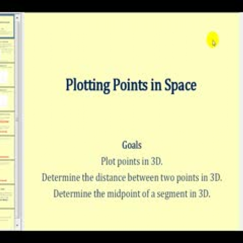 Plotting Points in 3D