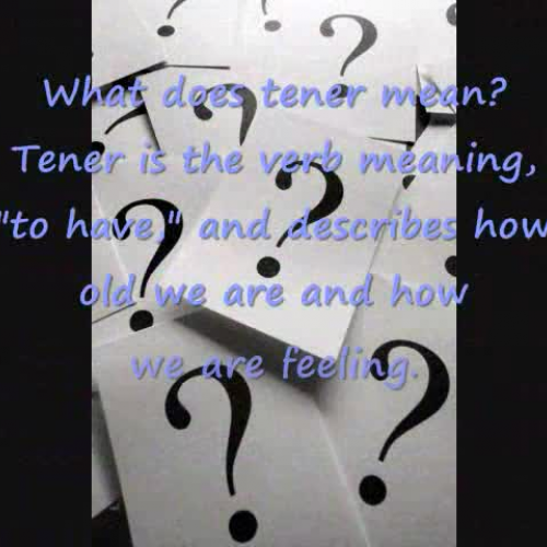 Feelings Using "Tener"