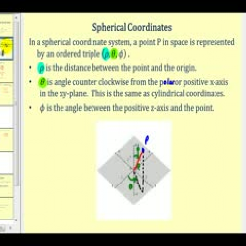 Introduction to Spherical Coordinates