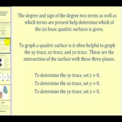 Quadric Surface:  The Hyperboloid of Two Shee