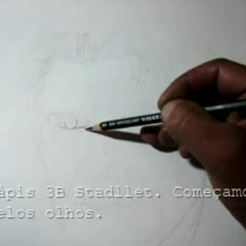 Desenho de retratos a l?pis