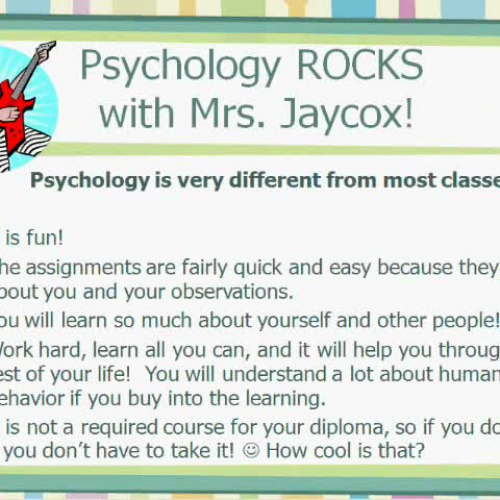 Welcome To Psychology