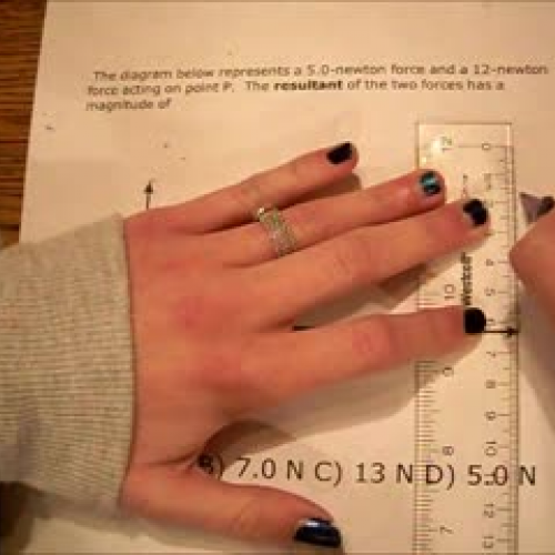 Drawing Horizontal and Vertical Force Compone