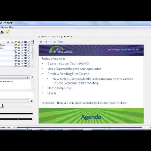 Jan 12 Meeting Part I