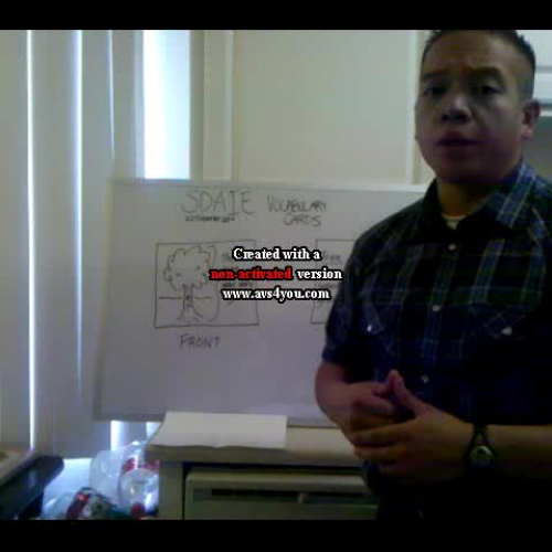 SDAIE Strategy: Vocabulary Cards
