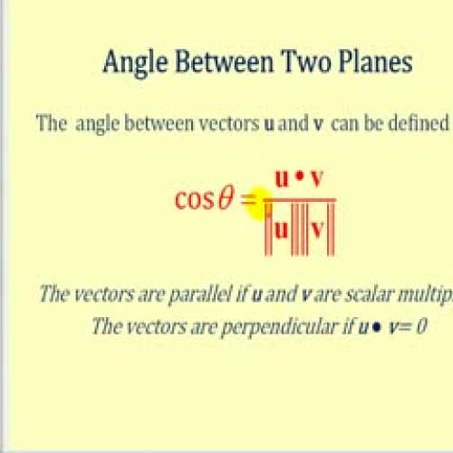 Determining the Angle Between Two Vectors