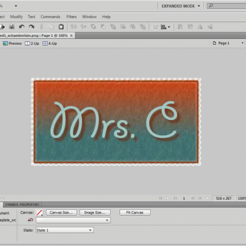 Fireworks Nameplate Tutorial