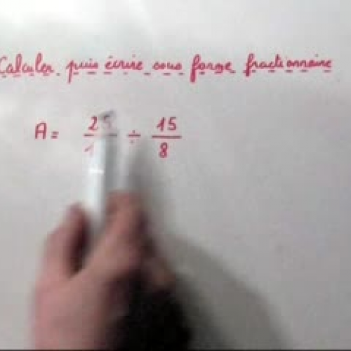 math  exercice with fractions