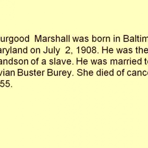Thurgood Marshall Biography
