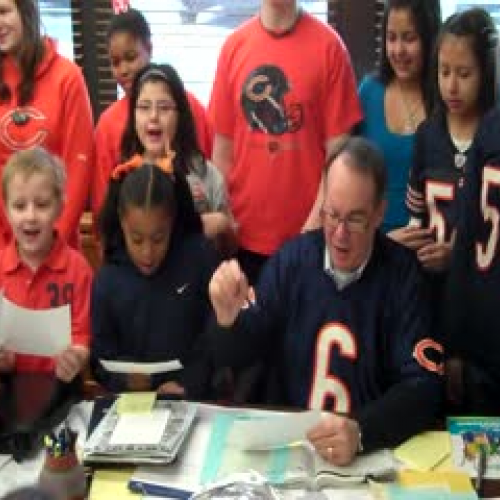 SBV 1st Grade sings the Chicago Bears song