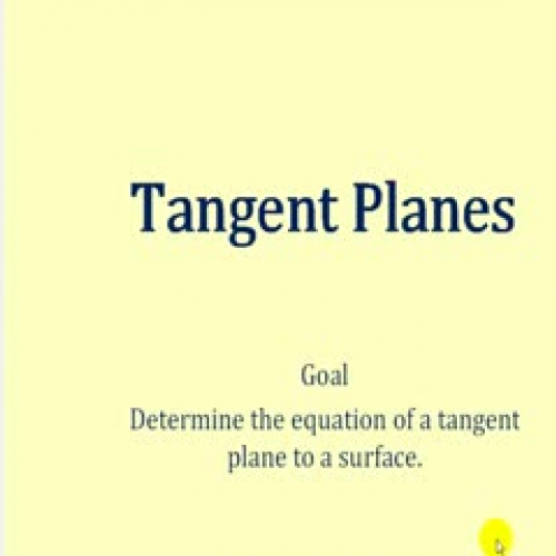 Determining the Equation of a Tangent Plane