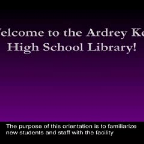 AK Library Virtual Orientation