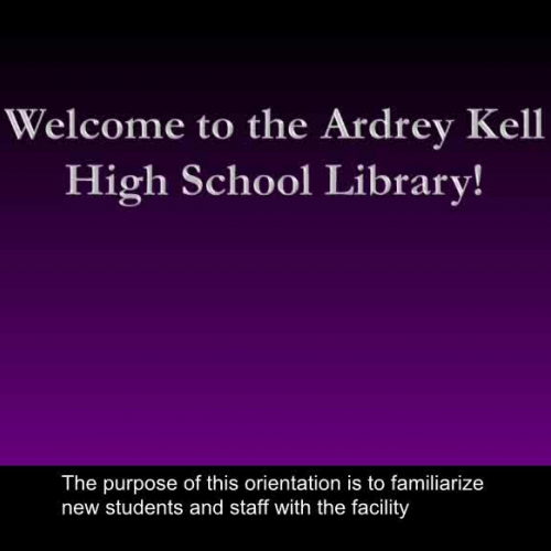 AK Library Virtual Orientation (Flash version