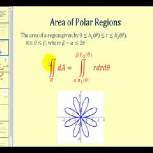 Area Using Double Integrals in Polar Form II