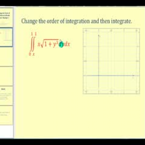 Double Integrals: Change Order of Integration