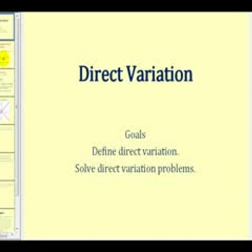 Direct Variation