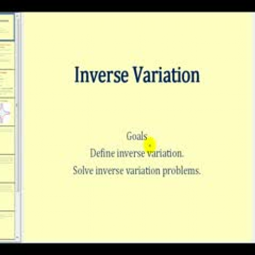 Inverse Variation