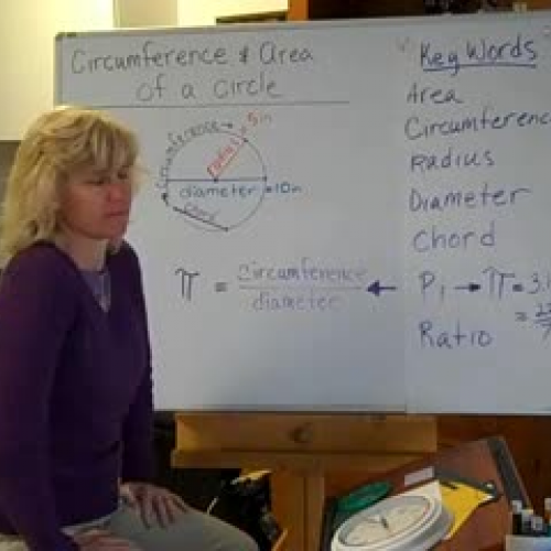 circumference and area of circles