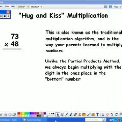 Traditional Multiplication Algorithm