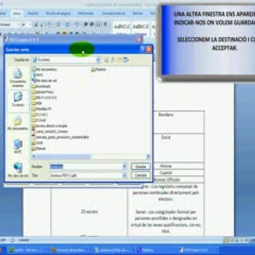 Conversió a PDF amb PDF Creator