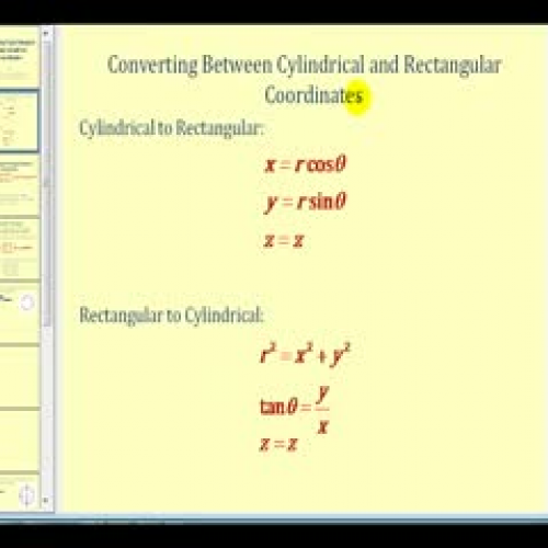 Rewrite Triple Integrals in Cylindrical Form