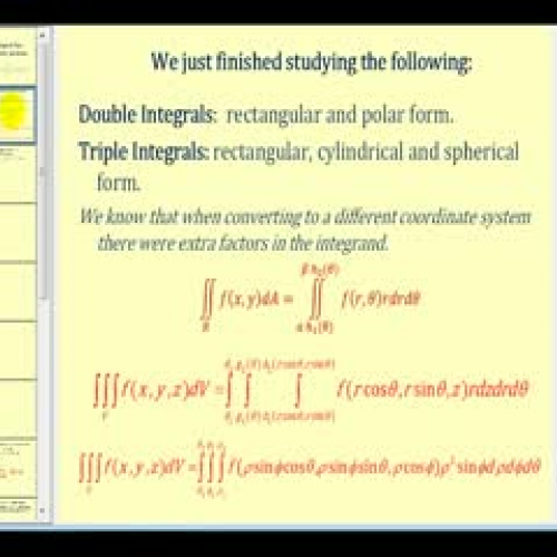 Double Integrals:  Change of Two Vars. -  Jac