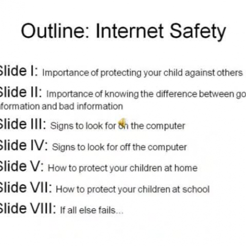 Internet Safety and Children