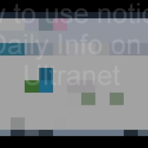 Notices on the ULtranet