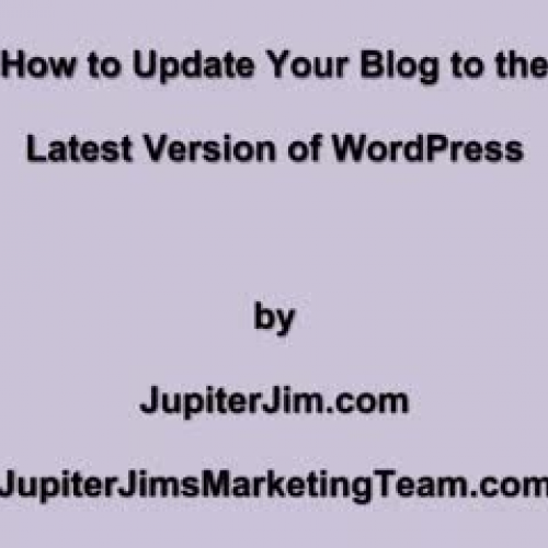Update to the Latest Version of WordPress