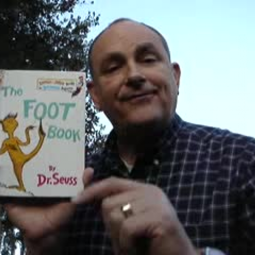 Dr. Seuss The Foot Book- booktalk with Mr. De