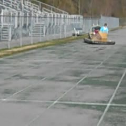 Hovercraft test run