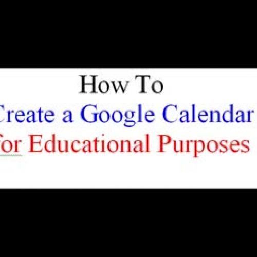 How To: Google Calendar for Education