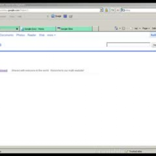 How To Create a Google Site for the Classroom
