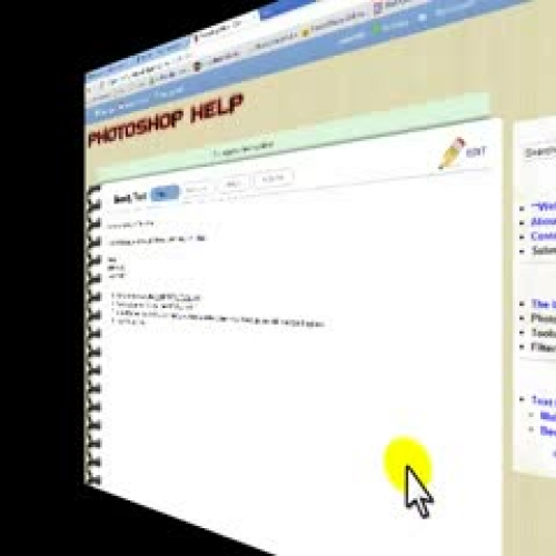 Photoshop CS4 - Bendy Text