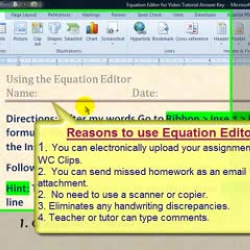 MS Equation Editor