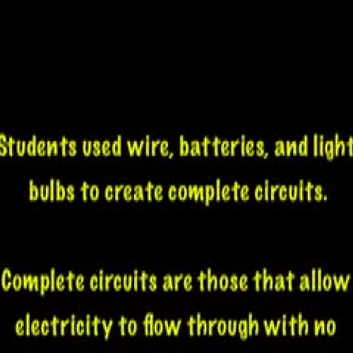 Electricity: Closed Circuits