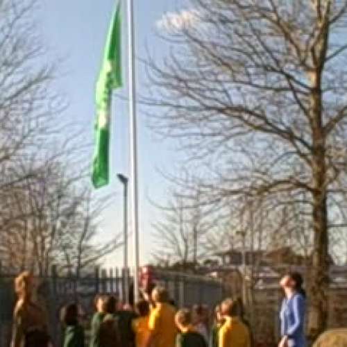 Eco Flag Raised