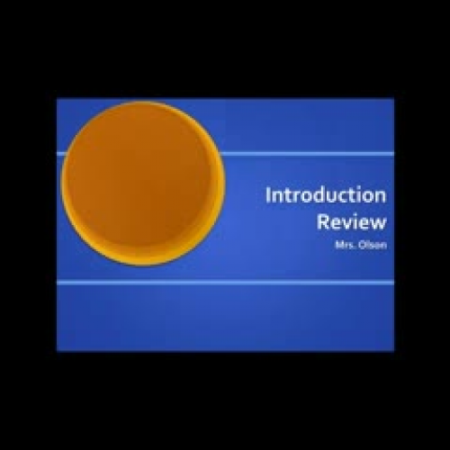 Introduction Review