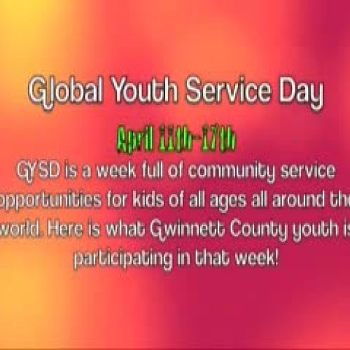 Gwinnett's First Global Youth Service Day