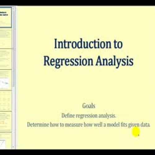 Introduction to Regression Analysis