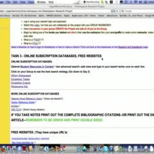 Student Resources in Context for Shakespear