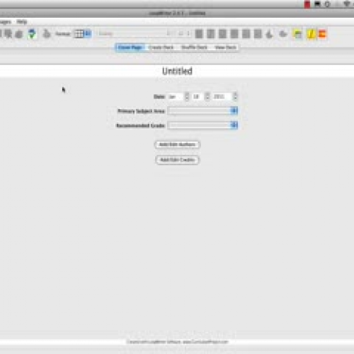 Getting Started with LoopWriter software