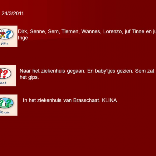 S3 op bezoek in het ziekenhuis