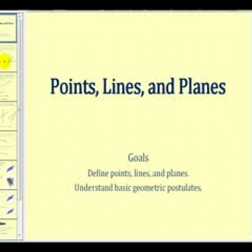 Points, Lines, and Planes