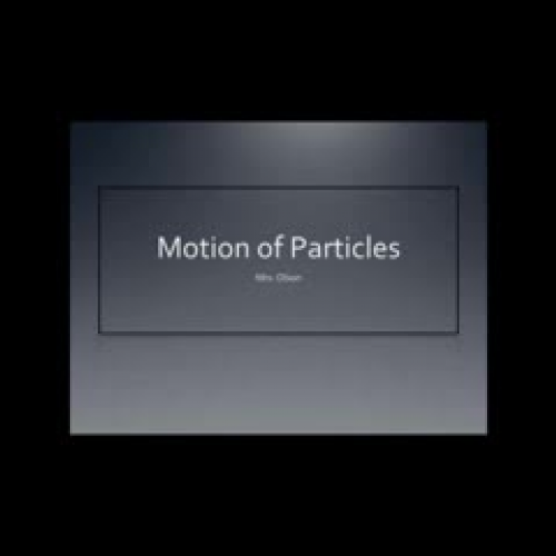 Motion of Particles