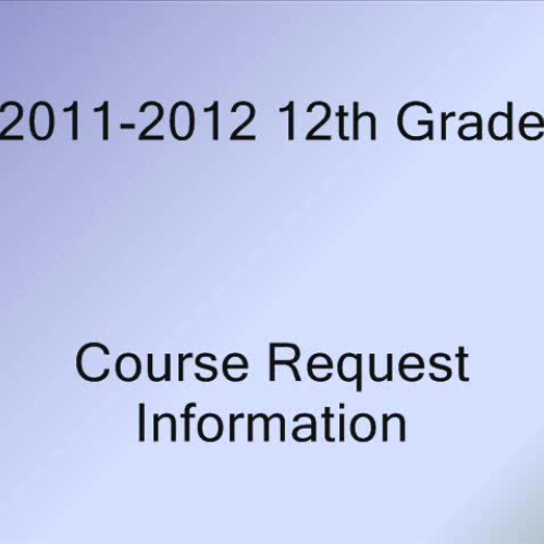 12th Grade Course Request