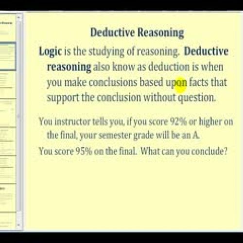 Introduction to Deductive Reasoning